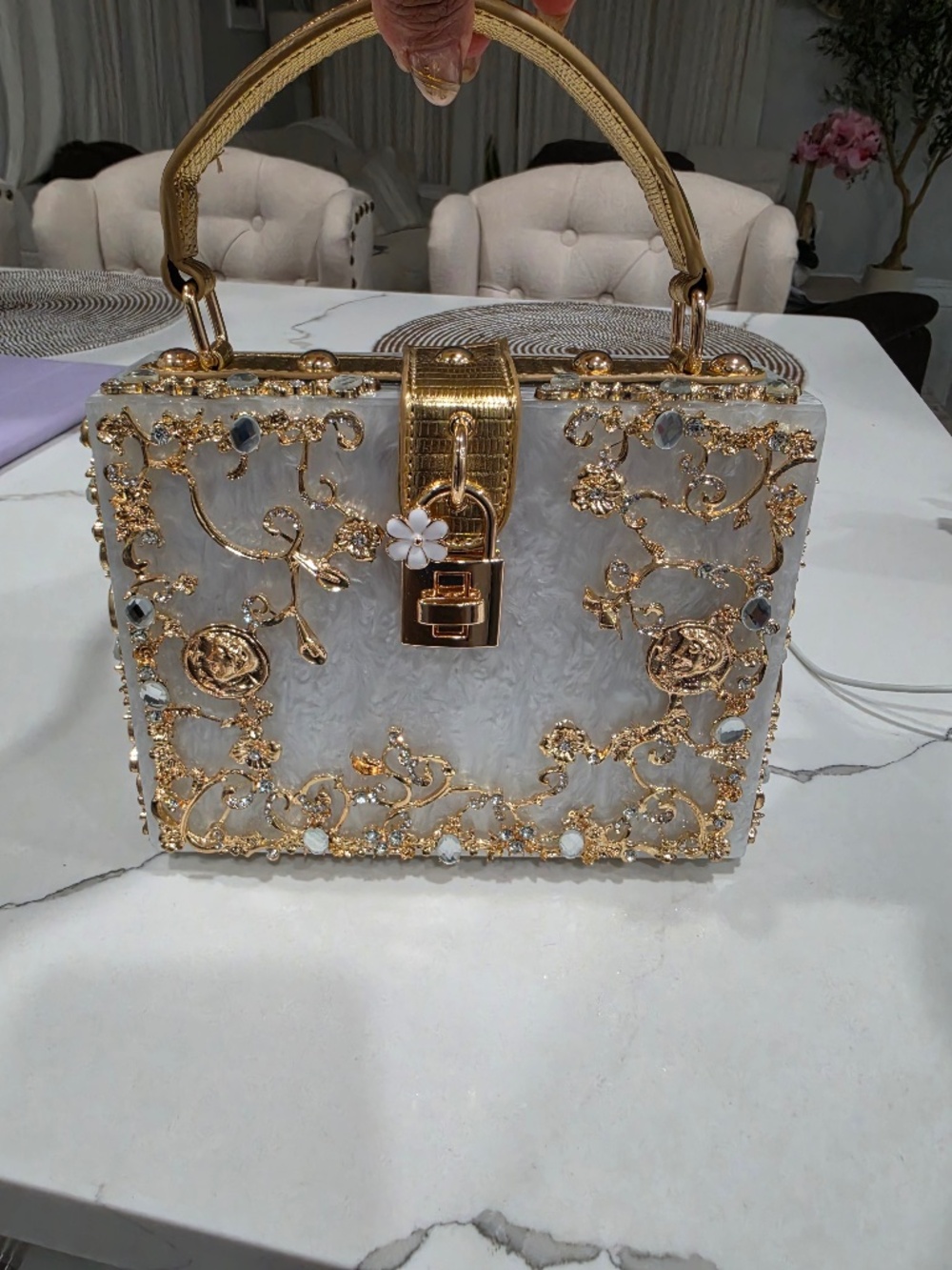 Varano Hill Acrylic Box Handbag